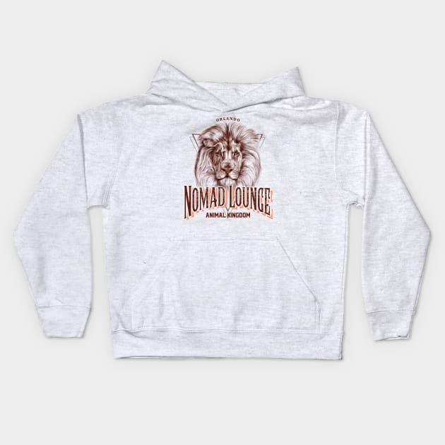 The Nomad Lounge in Animal Kingdom at Orlando Florida Kids Hoodie by Joaddo